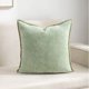 thumbnail image 1 of Xiao Hua Fundas de almohada, 2 unidades, color verde claro, para sofá - Protectores de almohada de 45*45 cm con cremallera, tamaño estándar, poliéster, para decoración del hogar., 1 of 3