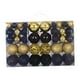 thumbnail image 3 of 100 Uds. Adornos De Bolas De Navidad Decoración árbol De Navidad DIY Para Compromiso Negro Dorado, 3 of 3