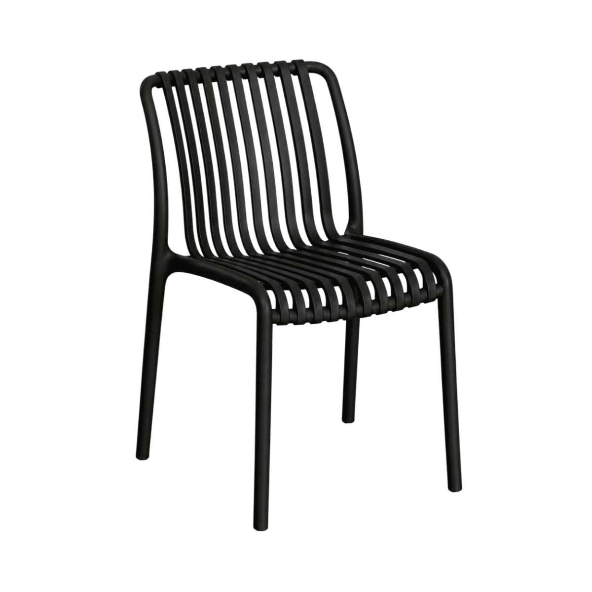 Moboi - Silla France Negra De Polipropileno Para Comedor O Terraza