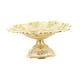 thumbnail image 5 of Cuenco de pedestal decorativo con relieve dorado, frutero, plato para servir aperitivos, bandeja de frutas para mesa de café, cafetería, bar, karaoke,, 5 of 5