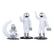 thumbnail image 1 of Juego De 3 Uds Estatuilla De Astronauta Decoración Del Hogar Estatua Escultura Decoración Plata, 1 of 5