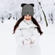 thumbnail image 2 of Gorro de punto con orejas de gato, gorro de lana bordado, bonito gorro cálido para otoño e invierno, gorro para el frío., 2 of 5