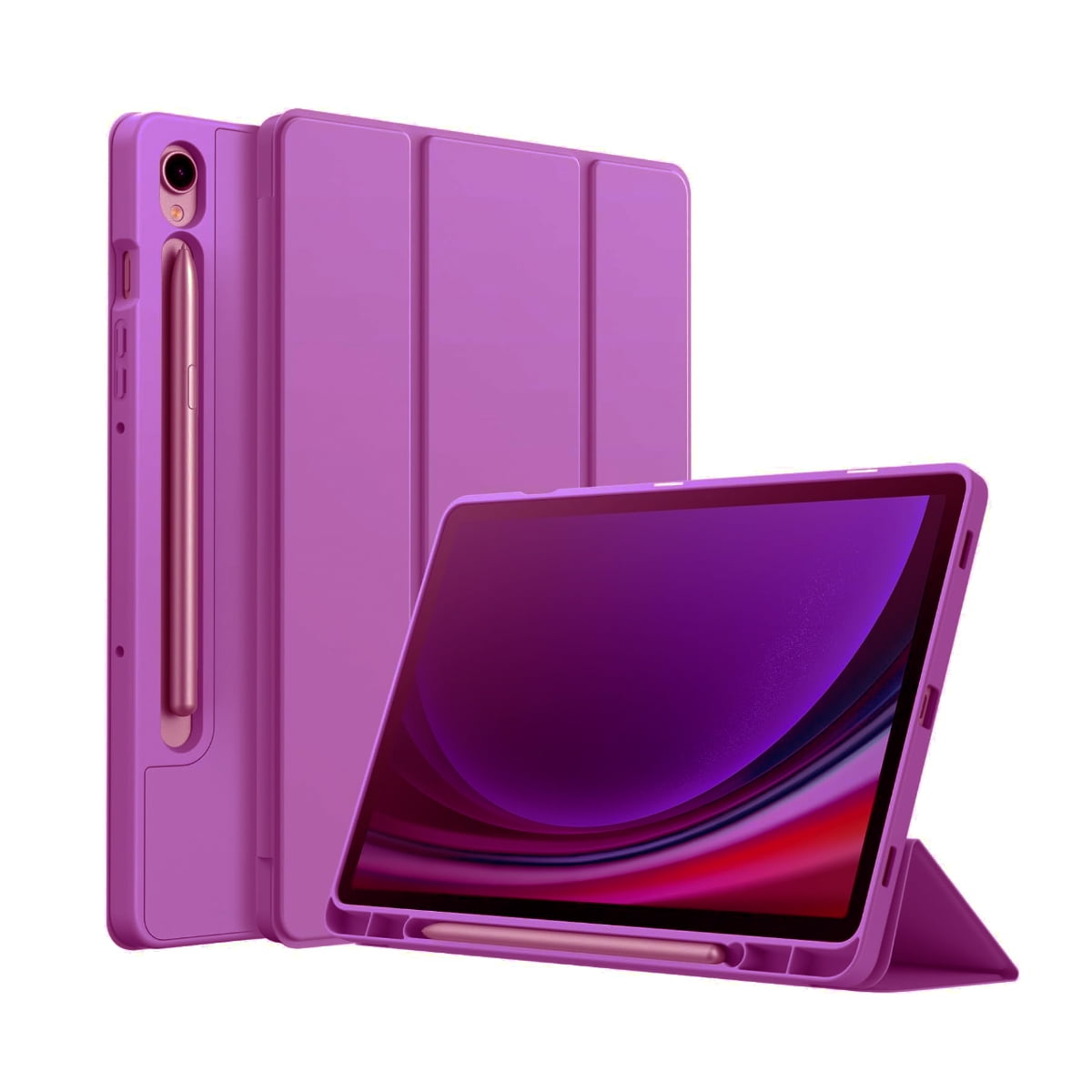 Joigo - Funda Smart Cover Para Tab Samsung S10 Lite 10.9 Fucsia