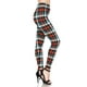thumbnail image 4 of Saronite Leggings Elásticos de Cintura Alta con Estampado de Cuadros Rojos y Azules (para Mujer), 4 of 5