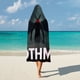 thumbnail image 5 of Hombre Polilla Manta Capa con Capucha Anti-Bolitas, Manta de Lana Ártica Suave, Manta Portátil de Felpa Ligera y Lujosa, Poncho para Siesta en Casa y Oficina, 100*130cm, 5 of 6