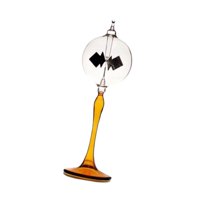 Bothyi - Ornamento De Escritorio De Vidrio De Radiómetro Solar Crookes Para Estantería De Entrada De Estantería Amarillo