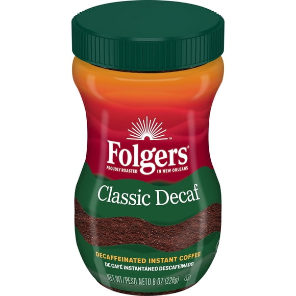 Café instantáneo descafeinado Folgers Classic, 250 ml
