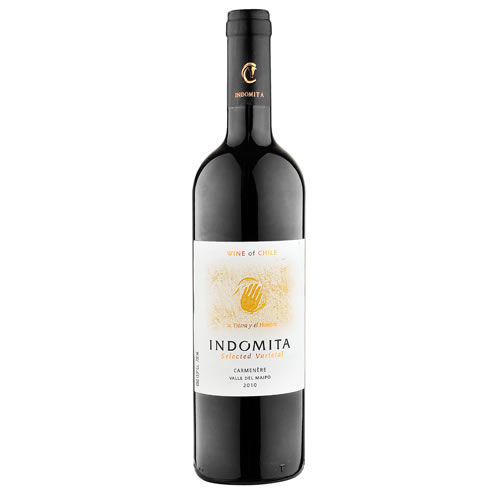 Vino Tinto Carmenere Selected Varietal Botella 750 cc Indómita