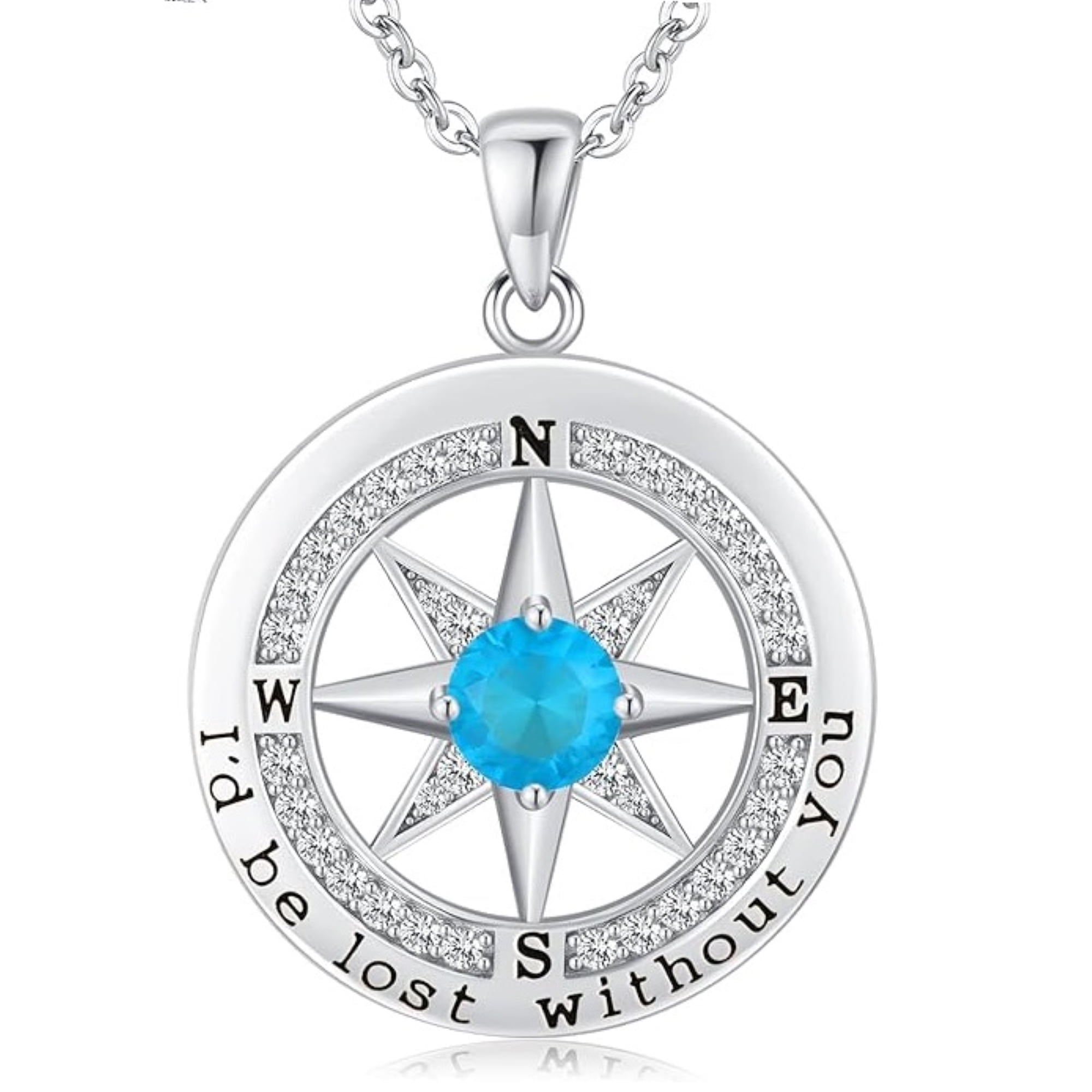 Collar Heshpaws Compass Plata