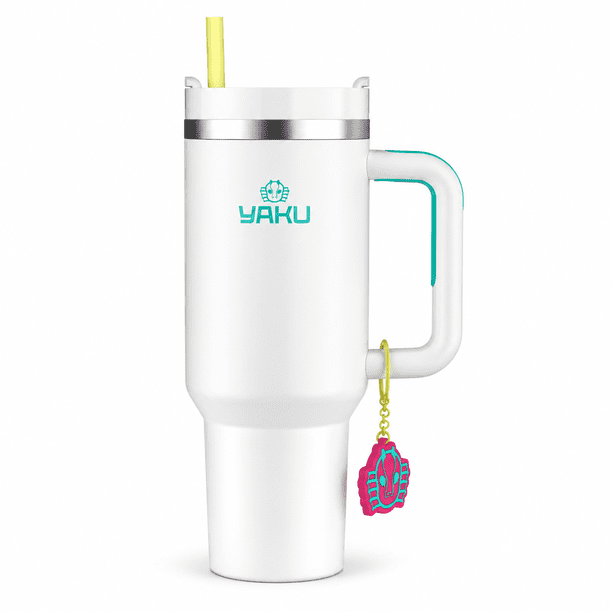 Mug Térmico Lemuria 1100 Ml Vaso Térmico Gran Capacidad Blanco