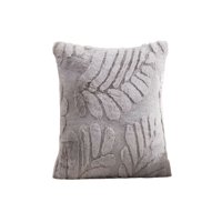 Genérico - Juego De 4 Fundas Peludas De Hoja Moderna 45X45 Gris