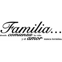 Rienda Libre Graphics - Frase Deco Familia Donde Comienza La Vida Fr‑11029