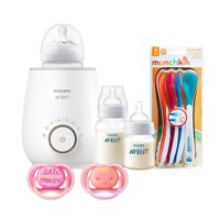 Avent - Pack Calentador -Mamaderas - Cucharas Y Chupetes Rosa Dec 6-18M