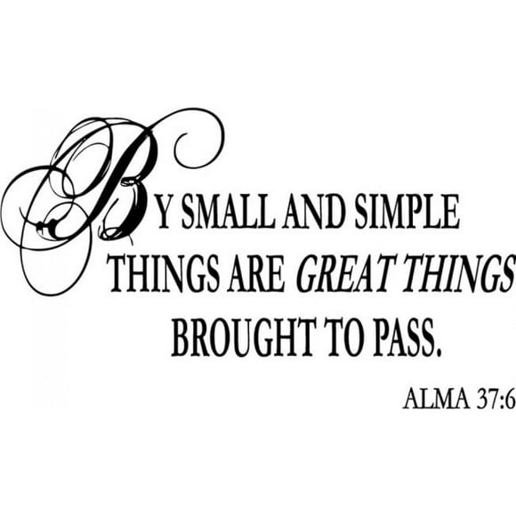 Decomural Small And Simple Things Bible Verse WS-17313