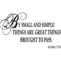 Rienda Libre Graphics - Decomural Small And Simple Things Bible Verse Ws-17313