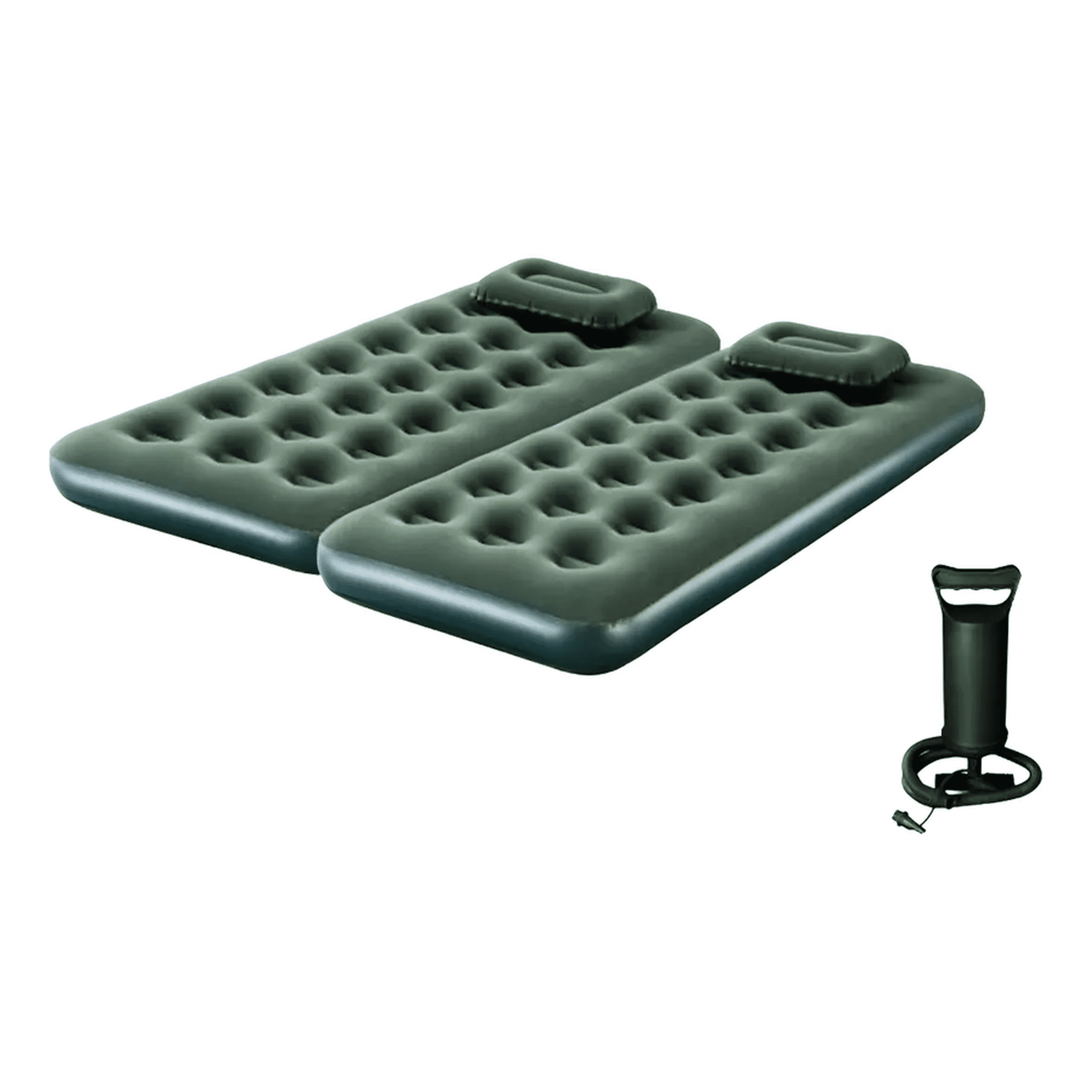 Genérico - Colchón Inflable 1 Plaza X2 Verde