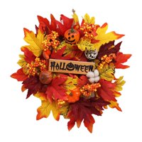 Bothyi - Guirnalda De Otoño De Halloween Guirnalda Artificial Artículo De Aplicación Amplia De 16 Pulgadas