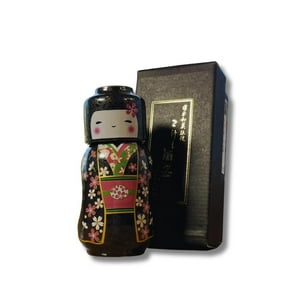Kenko Foods - Set Vajillas Japonés Sake Kokeshi Diseño Sakura Komachi