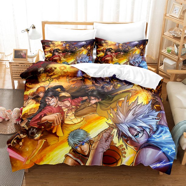 New Anime Hunter X Hunter Bedding Set Single Twin Full Size Bed Set Adult Kid Bedroom Fashion Home Textiles Bed Sheets