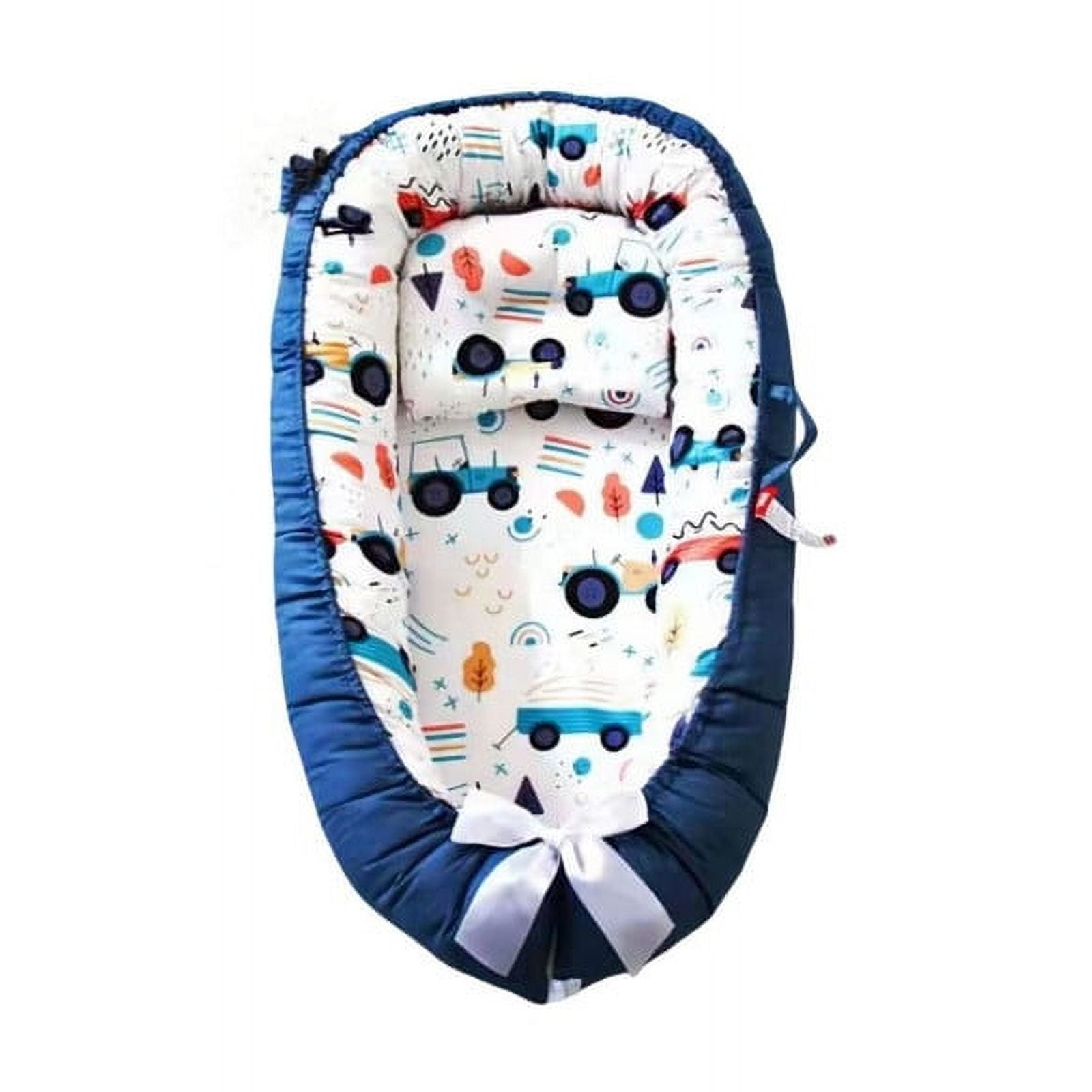 Babyluna - Cama Cojín Nido Colecho Con Almohada De Algodón Reforzada D7