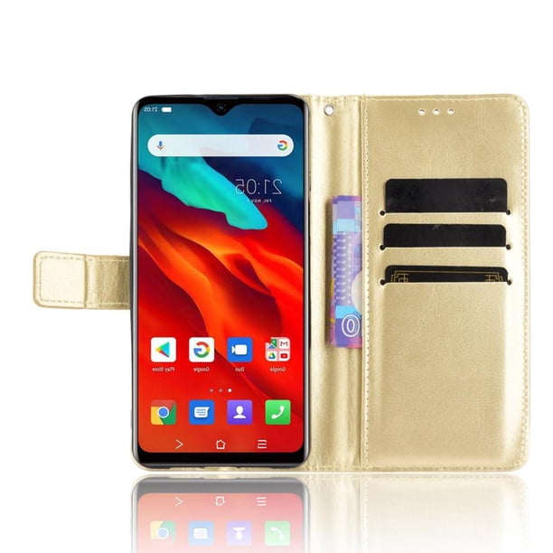 Funda tipo libro para Blackview A80 Pro, cartera todo‑en‑uno, funda multifuncional con tarjetero y correa de muñeca desmontable