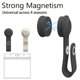 thumbnail image 2 of Porta credenciales magnético hamdrit 2 unidades Beige+Negro, 2 of 8