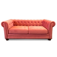 Latam Home - Sofa Florencia 3C Tela Velvet Palo Rosa