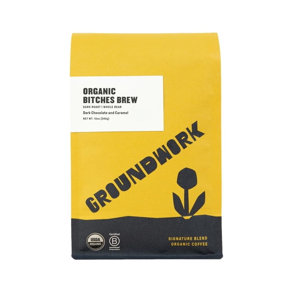 Café Groundwork B*tches Brew Dark Roast, grano entero, 340 g