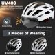 thumbnail image 2 of Casco de Bicicleta Basecamp HT19 con Luz Trasera y Visor Magnético, 2 of 3