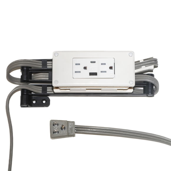 Regleta My Tidy Space USB‑A/C 15 A Retráctil de Perfil Bajo