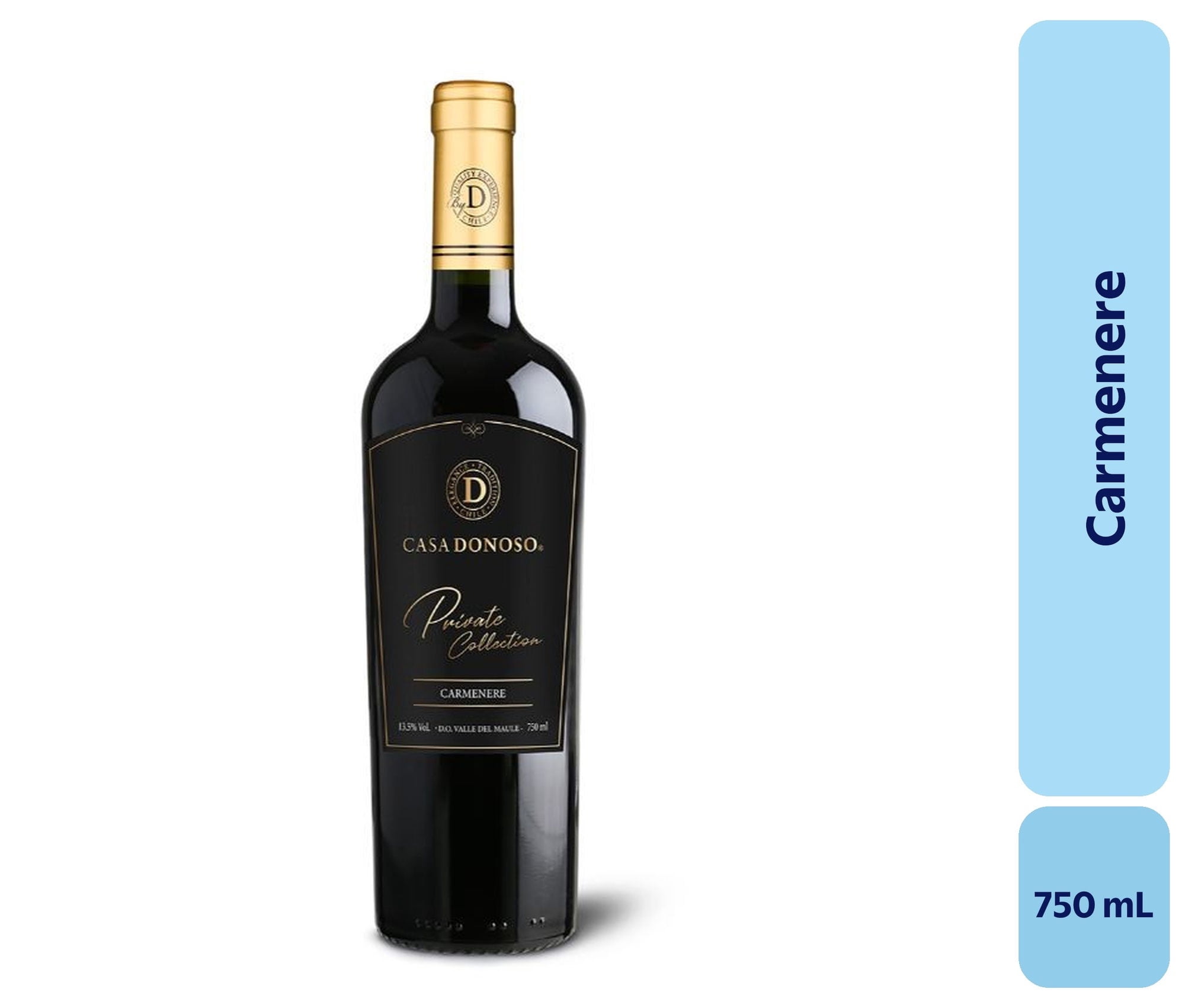 Vino Carménère Botella 750 mL Casa Donoso