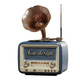 thumbnail image 1 of Radio Portátil Retro IRM-06103 | Bandas AM/FM/SW | Conectividad Bluetooth, USB y Tarjeta TF | Batería Recargable, 1 of 4