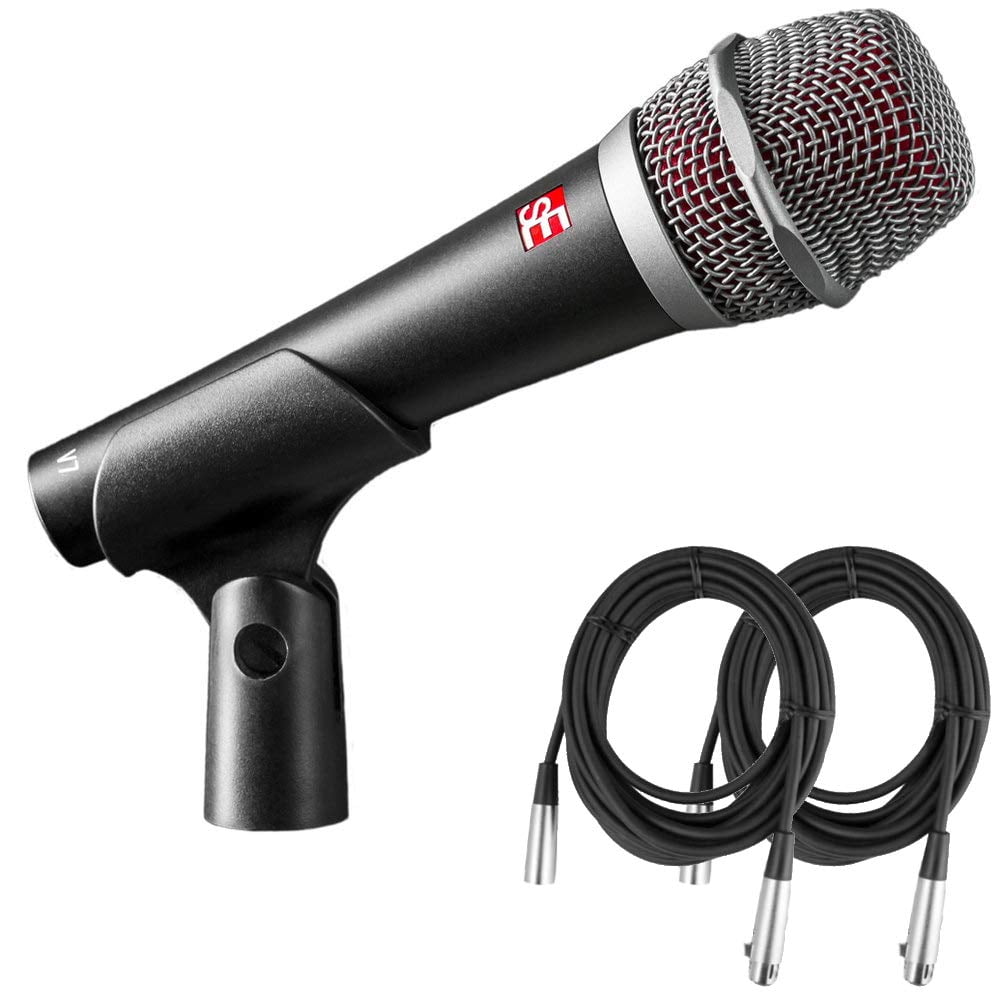 Micrófono Dinámico Portátil Se Electronics V7 Con 2 Cables Xlr