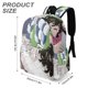 thumbnail image 3 of Mirar Atrás-theme Backpack, Campus style schoolbag Bookbag with Adjustable Shoulder Straps And Large Zip Compartment, Unisex Travel Bags.42x30x15cm, 3 of 6