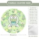 thumbnail image 2 of Keroppi-theme Fitted Round Tablecloths Elastic Edged Table Covers Waterproof Table Cloth for Kitchen Holiday Party Tables Decor 120cm, 2 of 6