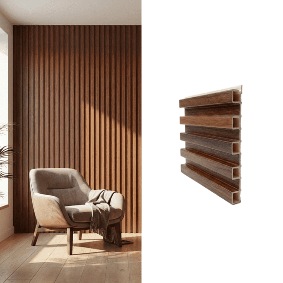 Wall Panel Decorativo Color Cerezo 16x23cm x 2.4mt - 3,07 m2 (Caja 8 Paneles)