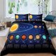 thumbnail image 1 of Solar System Duvet Cover Set Microfiber Outer Space Galaxy Bedding Set Universe Planet Astronomy Quilt Cover, 1 of 5