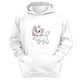 thumbnail image 1 of Polerón Canguro Gatos Aristócratas Blanco Talla Xs Unisex, 1 of 3