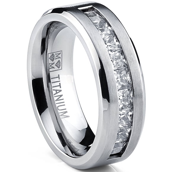 ANILLO Metal Masters 1 ct Zircón Cúbico de Titanio
