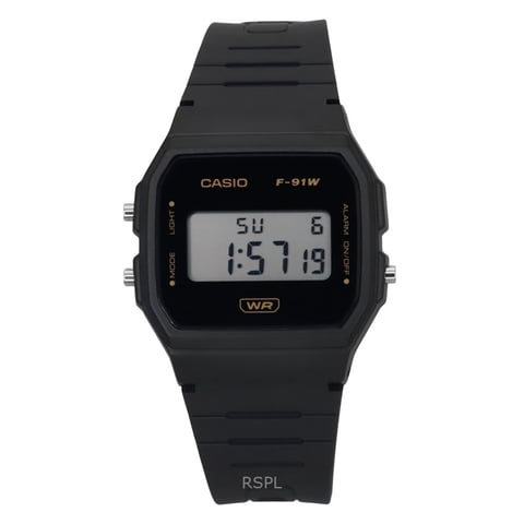 Reloj Casio Pop Digital Gray Bio Based Resin Strap Quartz F-91Wb-8A Unisex Watch