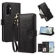 thumbnail image 1 of Funda Billetera Floral en Relieve samsung galaxy A27 5g con Tarjetero y Cremallera Negro, 1 of 6