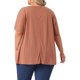 thumbnail image 3 of Agnes Orinda Blusa de Verano Sólida con Bolsillos de Manga Corta y Cuello Redondo para Mujer Talla Grande, Talla 1X Rojo Ladrillo, 3 of 6