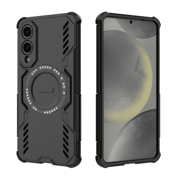 Funda FOXDOCK para Samsung Galaxy S25 Edge , magnética, resistente a golpes, con soporte, unisex, carga inalámbrica