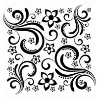 Rienda Libre Graphics - Decomural Floral Swirl Pattern Ws-18203