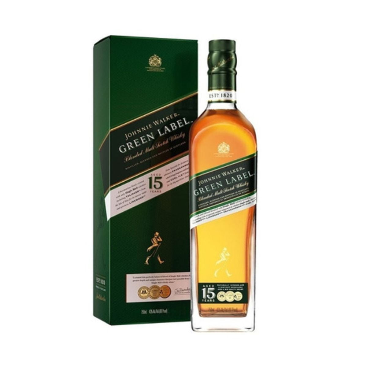 Whisky Johnnie Walker Green Label 15 Años 750ml