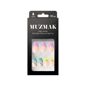 Muzmak - - Uñas Press On 2022 Unique Flower Coffin 36 U.