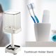 thumbnail image 3 of Soporte para Cepillos de Dientes Unique Bargains con Tapa con 3 Ranuras ABS para Baño para Pasta de Dientes 1Pc Blanco 8.86''x2.87'', 3 of 7