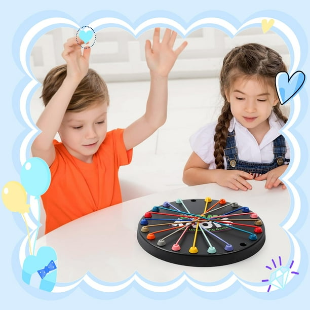 Brainy Knots Juego De Cuerda Desenredar Nudos – Tablero 7.87 Pulgadas Para Habilidades Motoras Y Juego En Familia