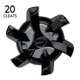 thumbnail image 2 of Kit de tacos PrideSports Softspikes Ultimate, color negro y plateado, talla pequeña, 2 of 9