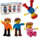 thumbnail image 1 of Figuras de acción magnéticas Toy PicassoTiles Family, paquete de 4, 1 of 9